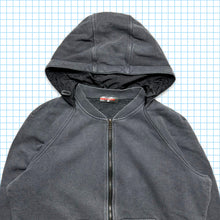 Carica l&#39;immagine nel visualizzatore di Gallery, Prada Sport Dark Grey Zipped Hoodie - Medium / Large