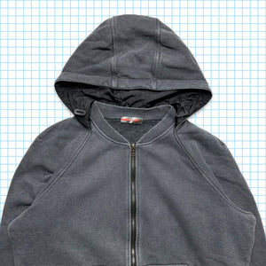 Prada Sport Dark Grey Zipped Hoodie - Medium / Large