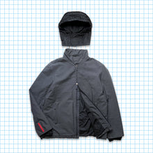 Load image into Gallery viewer, Vintage Prada Sport Dark Grey/Black Gore-Tex Stashable Hood Jacket - Small / Medium