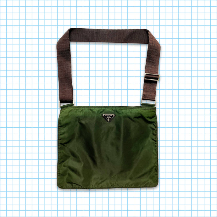 Vintage Prada Milano Green Side Bag