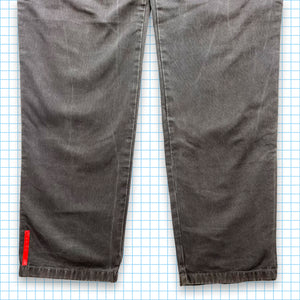 Prada Sport Washed Grey Heavy Cotton Pant - 34/36" Waist