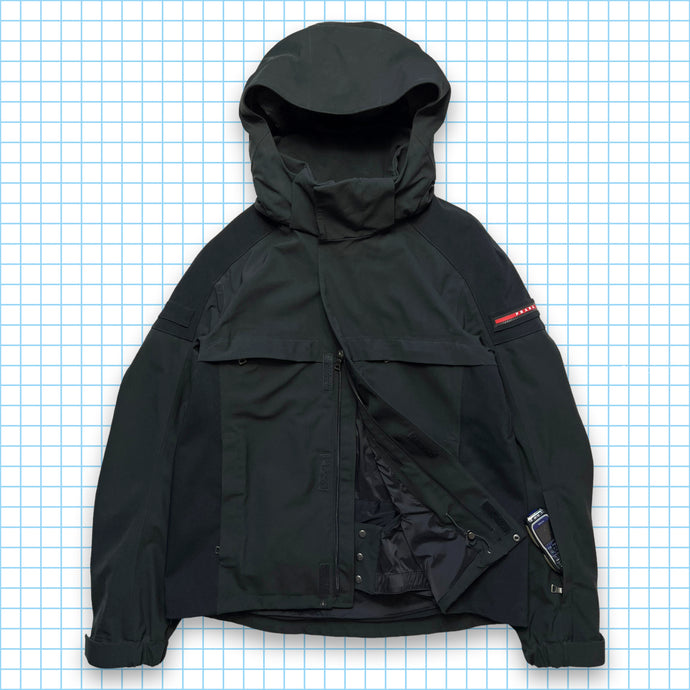 Prada Gore-Tex Stealth Black Technical Ski Jacket AW12' - Large / Extra Large