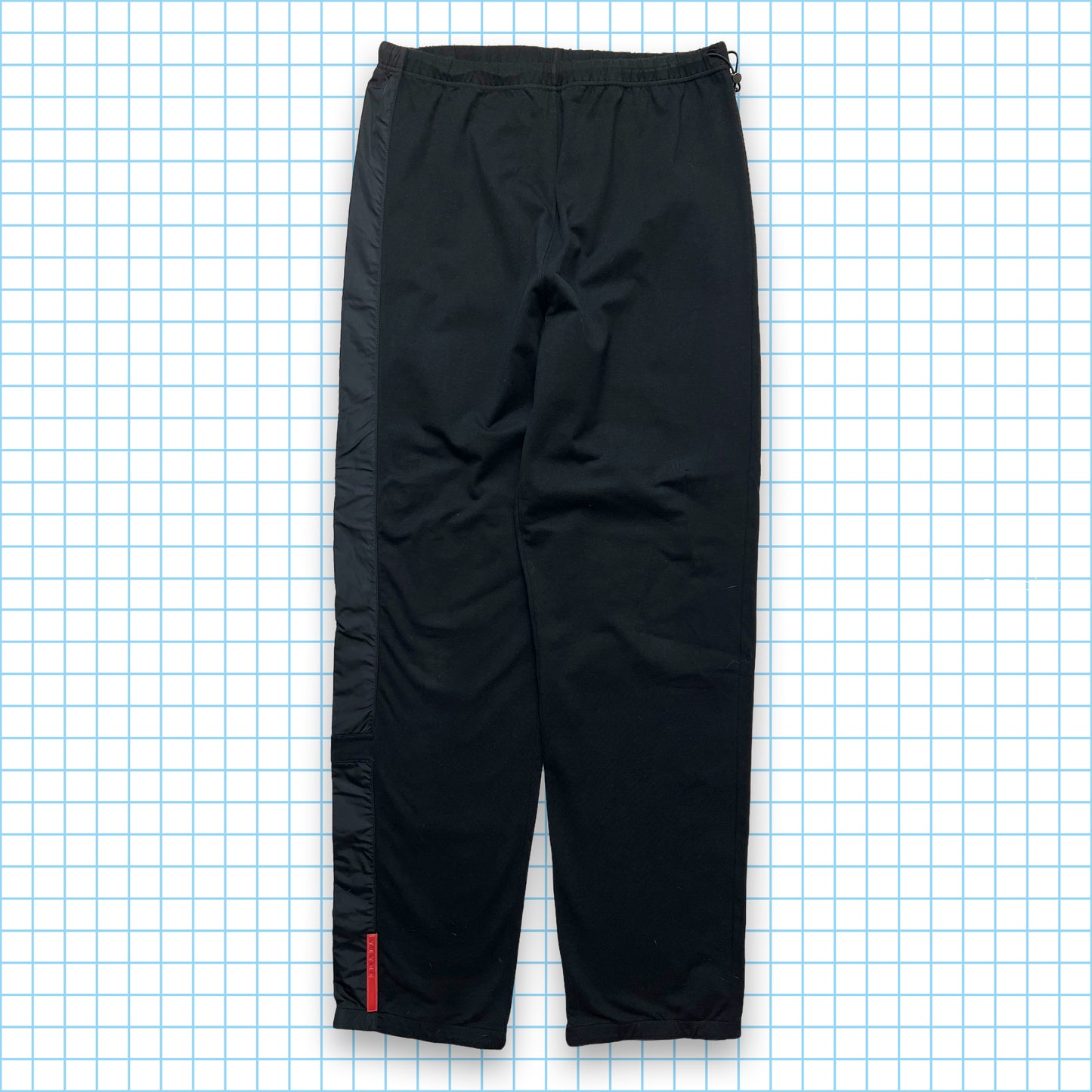 Prada Sport Jet Black Jogging Bottoms - 28-32" Waist