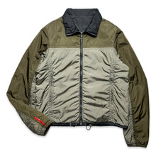 Load image into Gallery viewer, Prada Sport 2in1 Reversible Olive/Black Nylon Jacket - Small