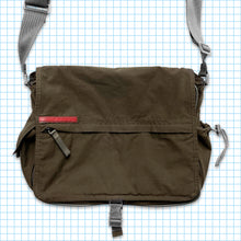 Carica l&#39;immagine nel visualizzatore di Gallery, Vintage Prada Sport Khaki Buckled Multi Pocket Side Bag