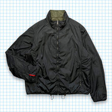Load image into Gallery viewer, Prada Sport Padded Nylon Black/Khaki Reversible Jacket - Medium / Large