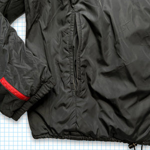 Prada Sport Padded Nylon Black/Khaki Reversible Jacket - Medium / Large