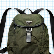 Load image into Gallery viewer, Prada Milano Deep Green Back Pack