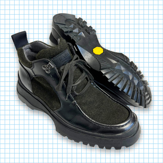 Bottes de marche Prada Milano en cuir/laine - UK8.5 / US9.5