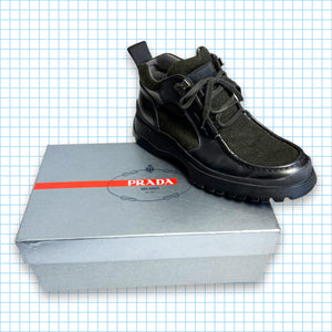 Prada Milano Leather/Wool Walking Boots - UK8.5 / US9.5