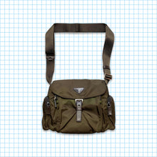 Load image into Gallery viewer, Vintage Prada Milano Two Tone Green/Brown Side Bag