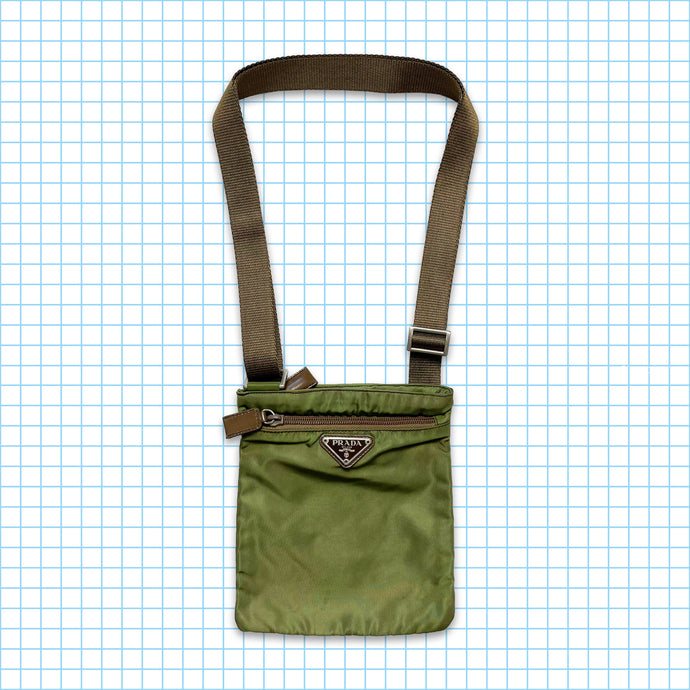 Vintage Prada Milano Green/Brown Mini Side Bag