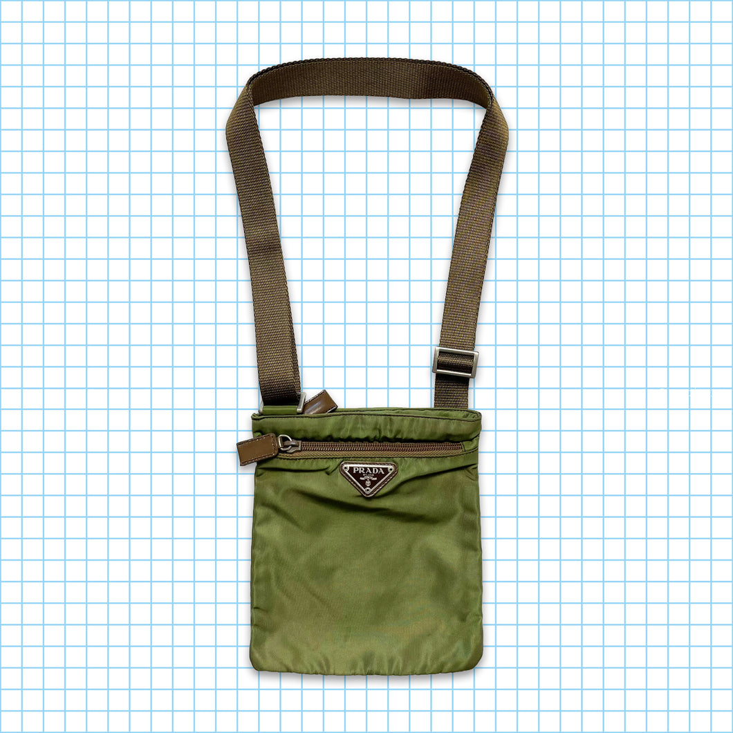 Vintage Prada Milano Green/Brown Mini Side Bag
