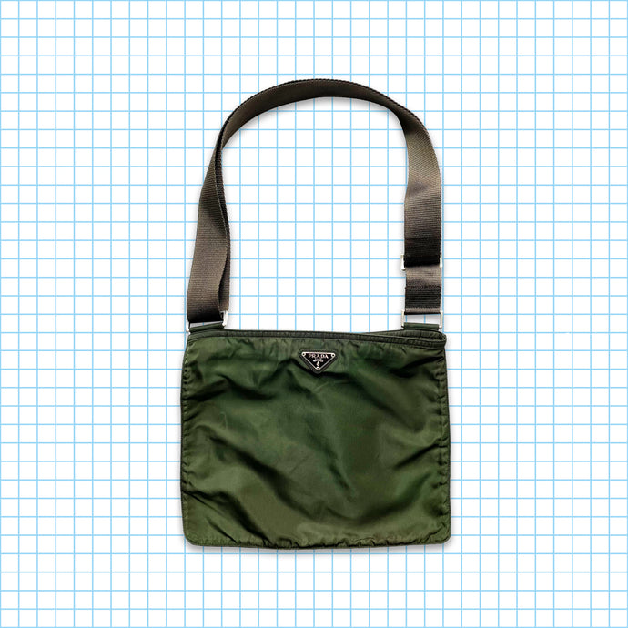 Vintage Prada Milano Green Side Bag