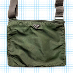 Vintage Prada Milano Green Side Bag