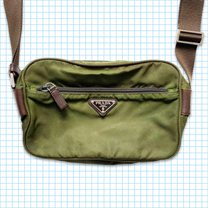 Mini sac latéral vert Prada Milano vintage