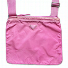 画像をギャラリービューアに読み込む, ヴィンテージ プラダ ミラノ ピンク同系色サイド バッグ