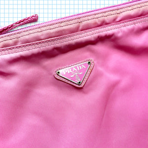 ヴィンテージ プラダ ミラノ ピンク同系色サイド バッグ
