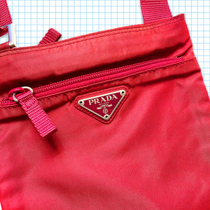 Vintage Prada Milano Red Tonal Mini Side Bag