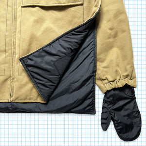 Veste réversible à panneaux en coton/nylon épais Prada avec gants intégrés - Extra Large / Extra Extra Large