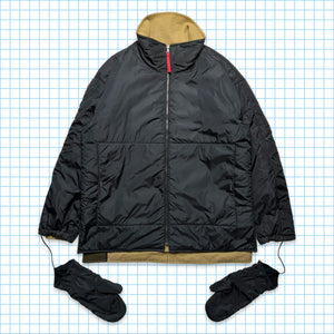 Prada Panelled Heavy Cotton/Nylon Reversible Jacket with Built-in Gloves - Extra Large / Extra Extra Large