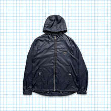Carica l&#39;immagine nel visualizzatore di Gallery, Prada Milano Midnight Navy Nylon Shimmer Jacket - Large / Extra Large