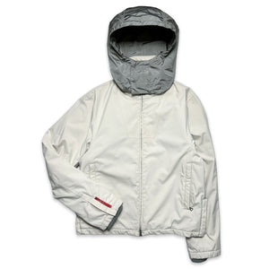 Prada Sport Off-White Padded Harrington Jacket - Small / Medium