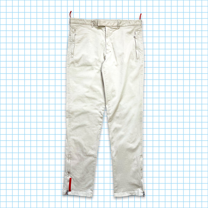vintage Prada Sport Off White Pantalon - Taille 30 » / 32 »