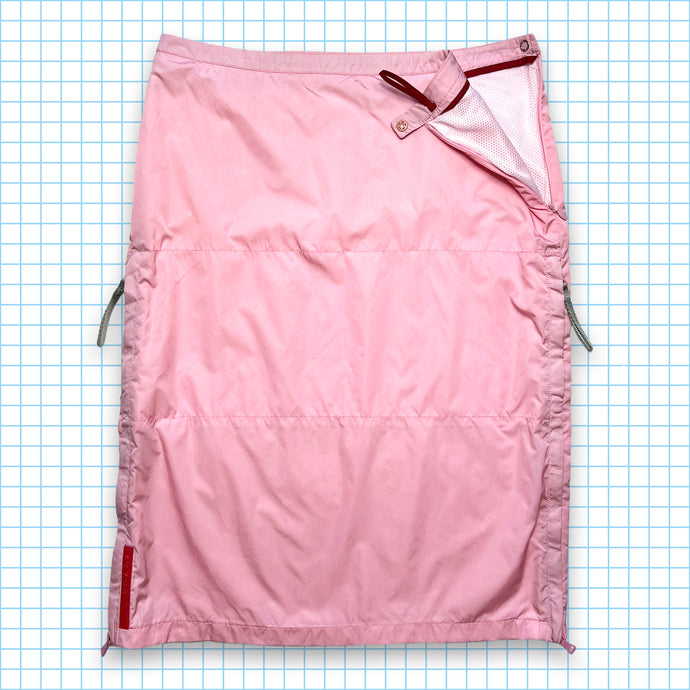 Prada Sport Baby Pink Nylon Cargo Skirt SS99' - Womens 6/8