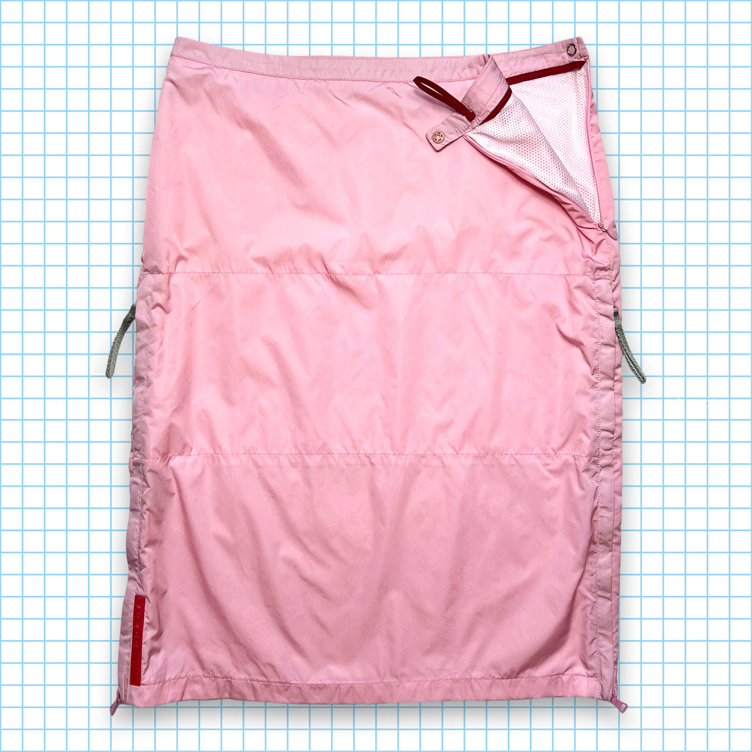 Prada Sport Jupe cargo en nylon rose bébé SS99' - Femme 6/8