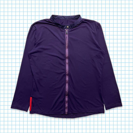 Haut zippé Prada Sport violet foncé - Femmes 6-8