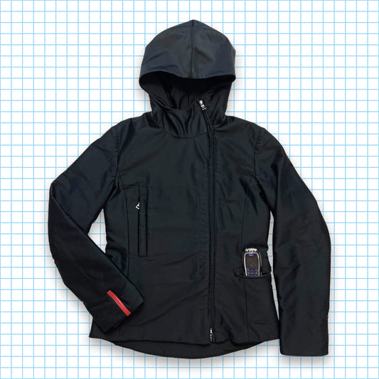Veste technique Prada Sport Asymétrique Zip du début des années 00 - Petite