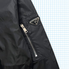 Load image into Gallery viewer, Prada Milano Re-Nylon Jet Black/Hulk Green Reversible Nylon Shimmer Jacket - Extra Large