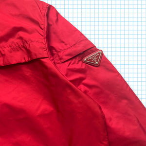 Prada Milano Bright Red Nylon Jacket - Small / Medium