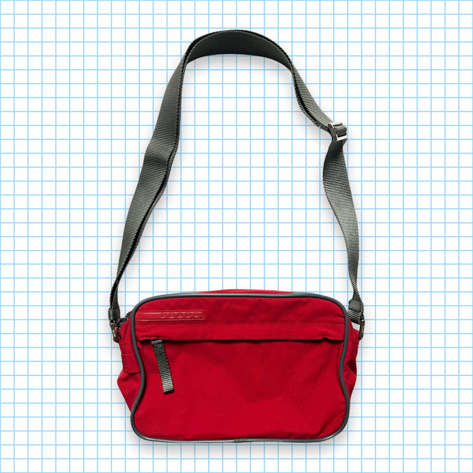 Prada Sport Red Tonal Mini Side Bag