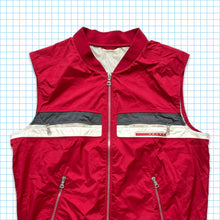 Load image into Gallery viewer, Vintage Prada Bright Red Nylon Shimmer Vest - Extra Large