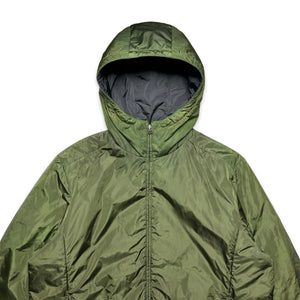 Prada Sport Military Green / Jet Black Padded Nylon Reversible Jacket - Extra Large