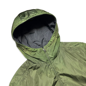 Prada Sport Veste réversible en nylon rembourré vert militaire / noir de jais - Extra Large
