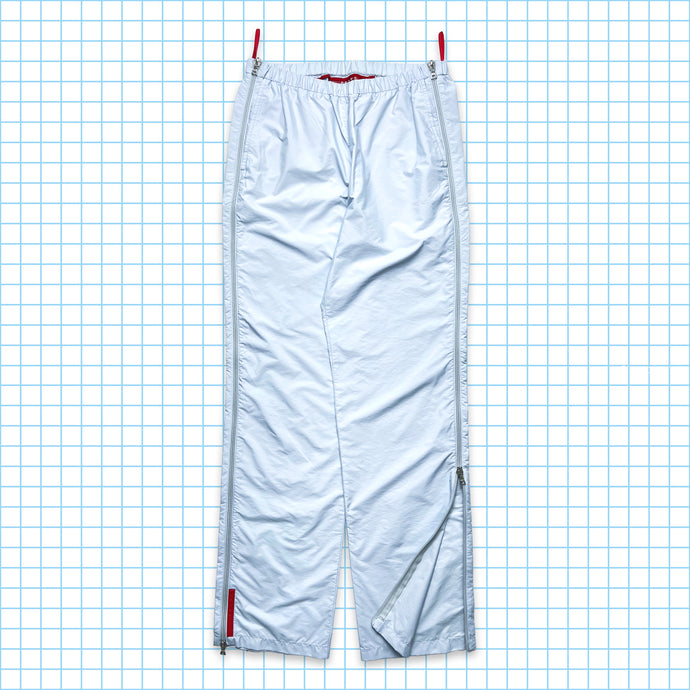 Prada SS99' Pantalon en nylon zippé bleu bébé - Petit
