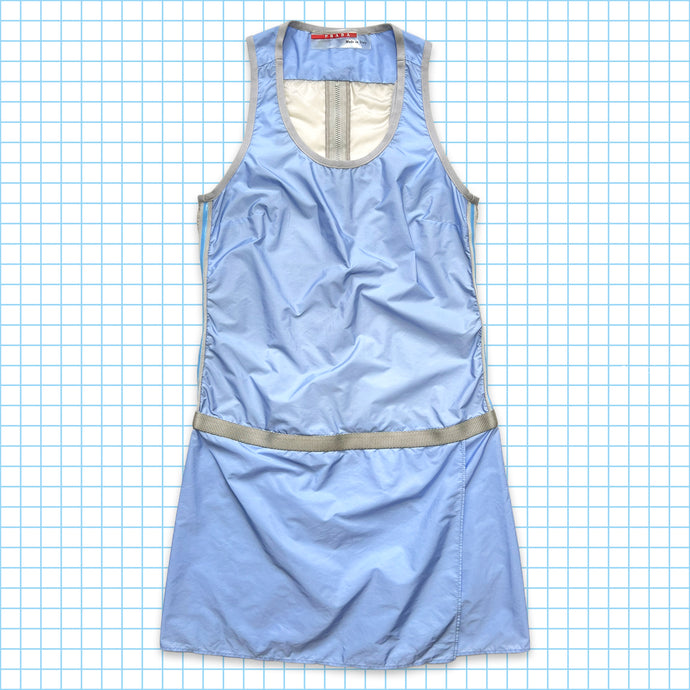 Prada Sport Robe en nylon bleu bébé SS99' - Femmes 4-6