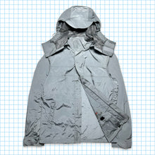 Load image into Gallery viewer, Prada Mainline Silver Shimmer Hooded Jacket - Medium