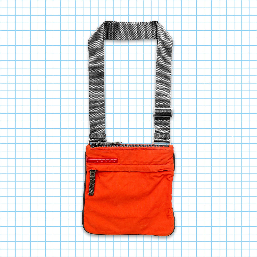 Vintage Prada Sport Bright Orange Mini Side Bag