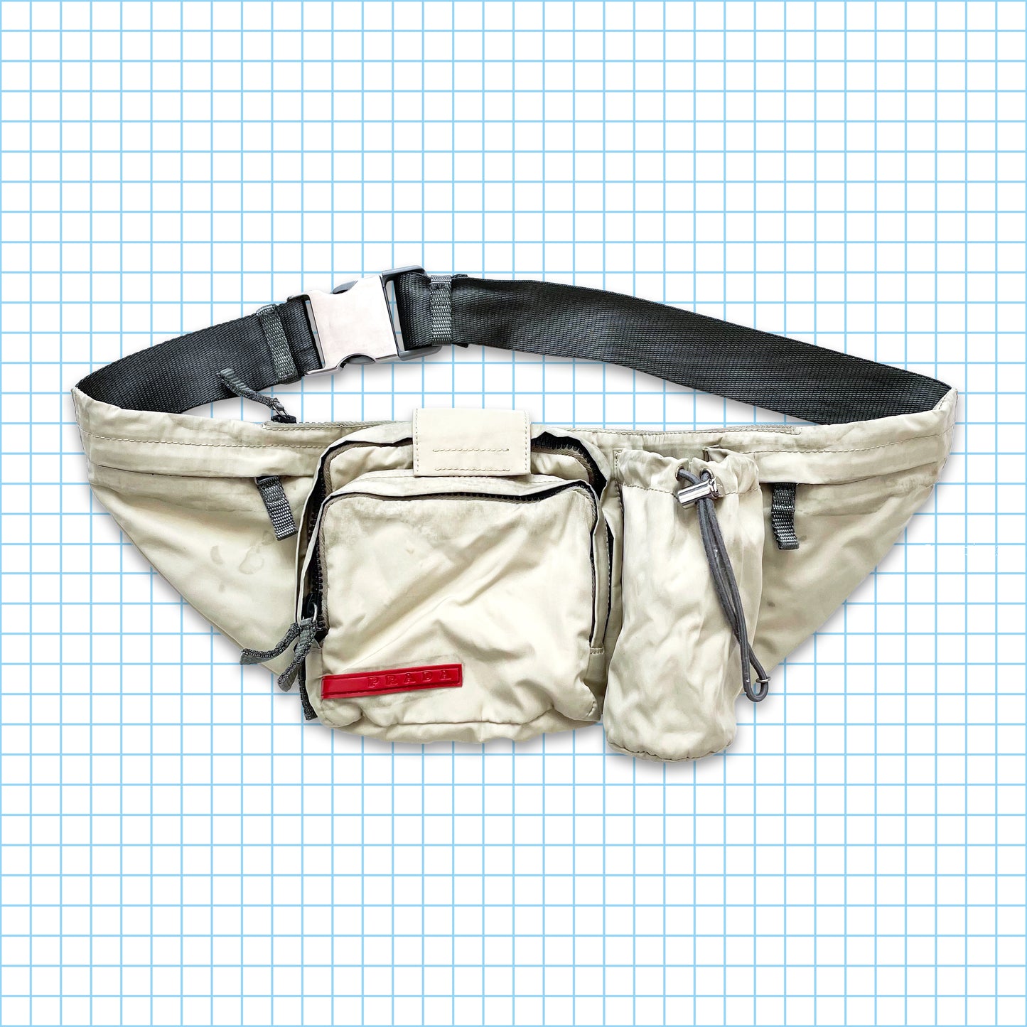 Prada Sport Art.4VA056 Off White Utility Waist/Side Bag