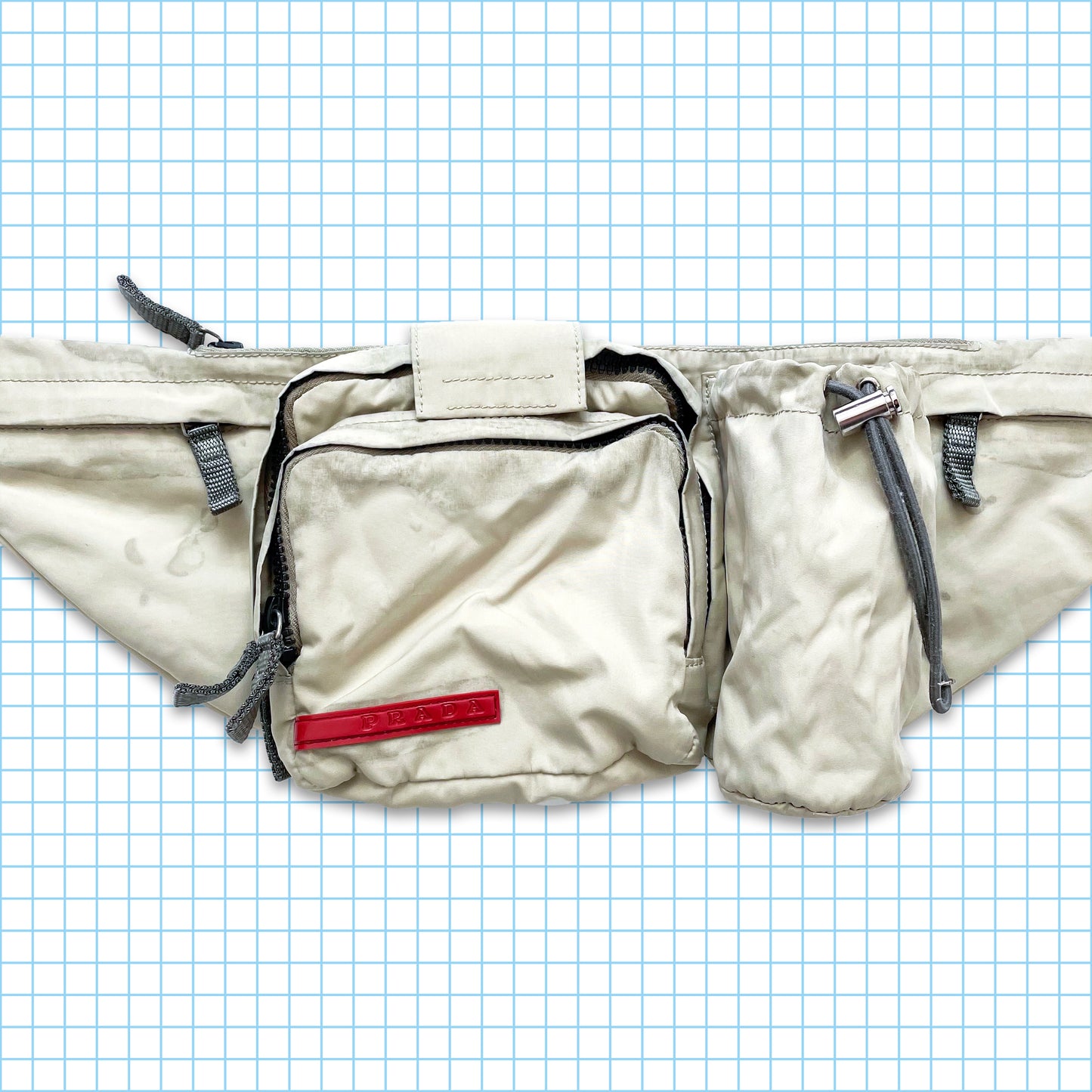 Prada Sport Art.4VA056 Off White Utility Waist/Side Bag