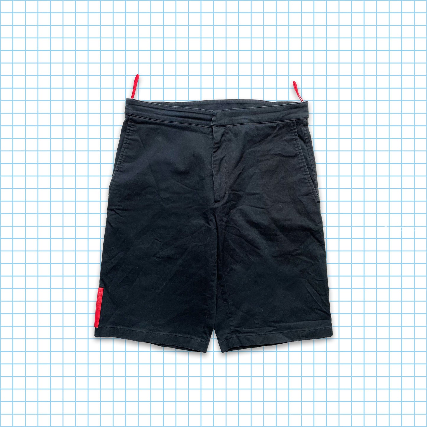 Vintage Midnight Navy Prada Sport Shorts - 30" Waist