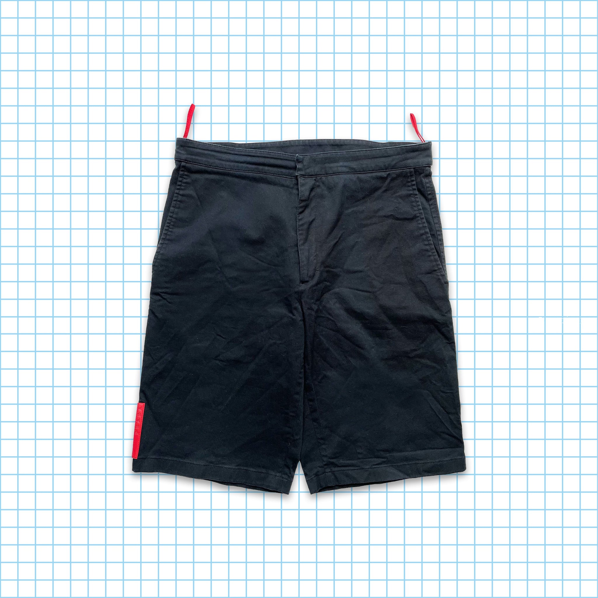 Vintage Midnight Navy Prada Sport Shorts - 30