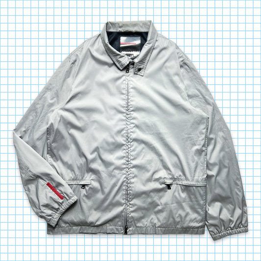 Veste Harrington pliable Prada Sport argentée - Extra Large