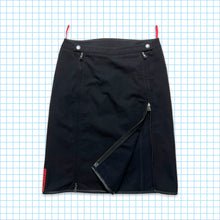 Load image into Gallery viewer, Prada Sport Jet Black Vertical Zip Skirt - Womens 6-8