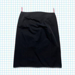 Prada Sport Jet Black Vertical Zip Skirt - Womens 6-8