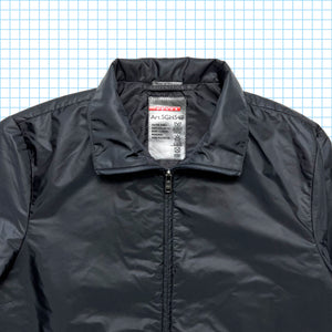 Prada Sport Jet Black 2in1 Trench-coat imperméable à capuche - Moyen
